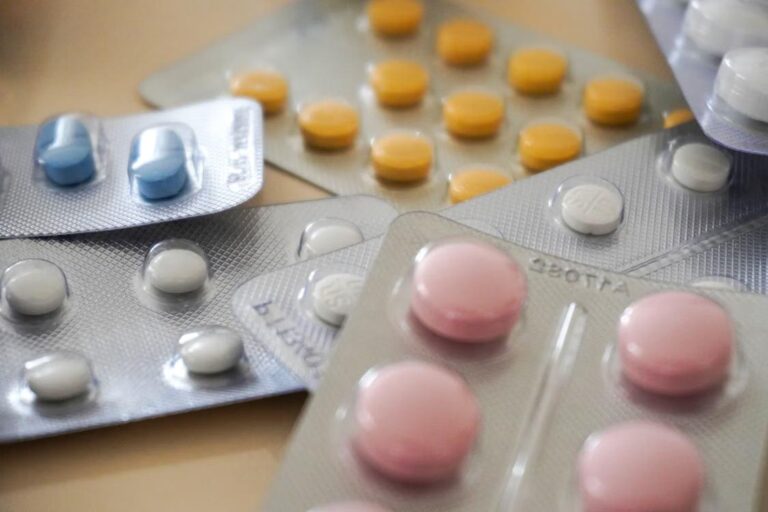 Medicare Part D prescription medications in assorted blister packs